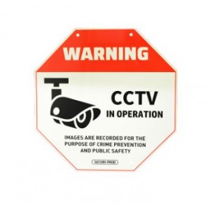 Securi-Prod Small Luminous CCTV Sign 220 x 220mm