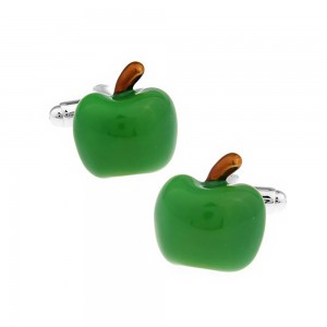 Green Apple Cufflinks - 1 Pair