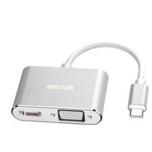 Astrum DA660 USB-C to VGA + 4K HDMI Adapter