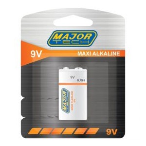 Major Tech 9V Maxi Alkaline Battery 1 piece