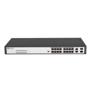 BDCOM 18-Port 10/100 POE Switch - 16 POE ports- 2 x 1000Mbps Combo ports