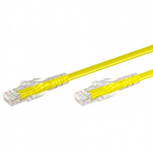 Linkqnet RJ45 CAT6 Anti-Snag Moulded PVC Network Flylead – Yellow