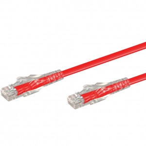 Linkqnet 5m RJ45 CAT6 Anti-Snag Moulded PVC Network Flylead – Red