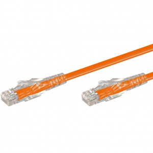 Linkqnet 2m RJ45 CAT6 Anti-Snag Moulded PVC Network Flylead – Orange