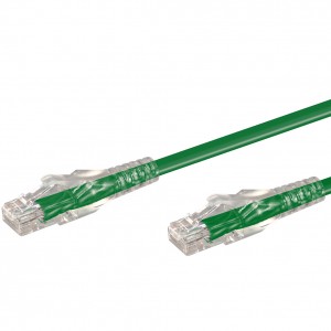 Linkqnet 5m RJ45 CAT6 Anti-Snag Moulded PVC Network Flylead – Green