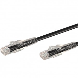 Linkqnet 5m RJ45 CAT6 Anti-Snag Moulded PVC Network Flylead – Black