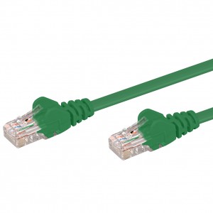 Linkqnet 5m RJ45 CAT5E Anti-Snag Moulded PVC Network Flylead – Green