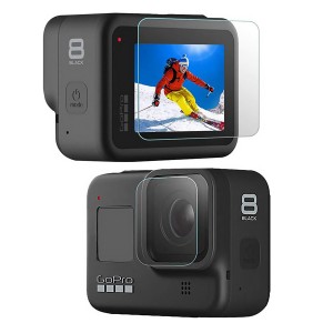 GoPro Hero 8 Tempered Glass Protector - For Lens and Screen