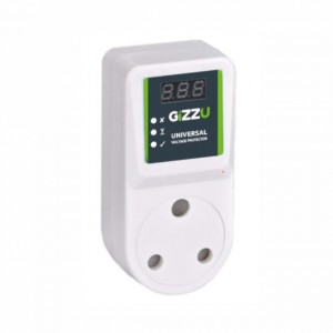Gizzu Universal Voltage Protector Plug – White