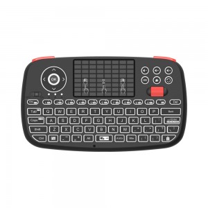 Zoweetek 71-Key Touch-Pad and Scroll Wheel Dual 2.4Ghz &amp; Bluetooth Mini Keyboard