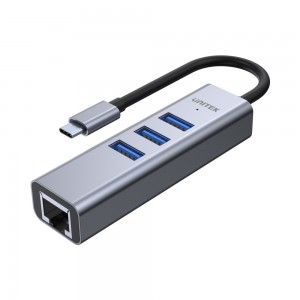 Unitek USB3.0 Type-C 3-Port USB Hub with Gigabit Ethernet (H1904A)