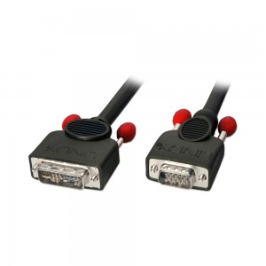 Lindy 41196 2M DVI-A to VGA Male Cable - Black