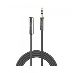 Lindy 35329 3m 3.5mm Audio Male to Female Extension Cable - Cromo Line