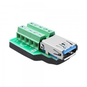 Delock Adapter USB 3.0-A Female - Terminal Block 10-Pin (65370)
