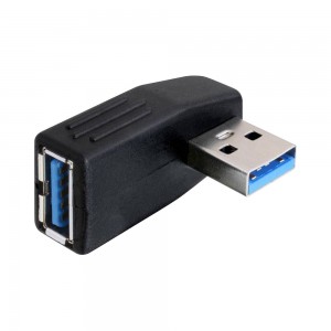 Delock USB 3.0 Male-Female Angled 90° Horizontal Adapter (65341)