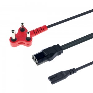 LinkQnet 2.8m Multi-Headed Dedicated Power Cable - 1x IEC and 1x Figure 8