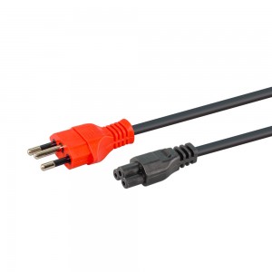 LinkQnet 1.8m Single-Headed Partially Dedicated Slimline 3-Pin Power Cable - 1x Clover