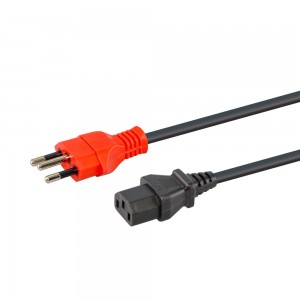 LinkQnet 1.8m Single-Headed Partially Dedicated Slimline 3-Pin Power Cable - 1x IEC