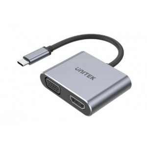Unitek uHUB Q4 Lite 4-in-1 USB-C Hub with MST Dual Display and PD 100W (D1049A)