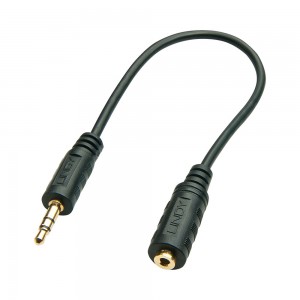 Lindy 20cm 3.5mm Male to 2.5mm Female Audio Adapter Cable (35699)