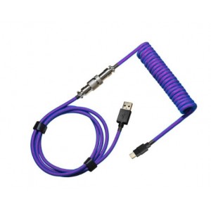Cooler Master Thunderstorm Blue-Purple Coiled Keyboard Cable
