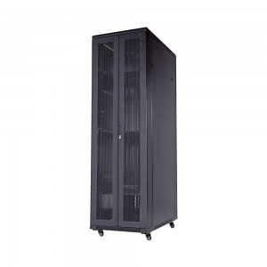 LinkQnet 27U 600X600mm Cabinet with Double Mesh Door