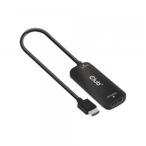 Club3D CAC-1335 HDMI to DisplayPort 4K 120Hz or 8K 30Hz Active Adapter with Optional Micro USB Power Input