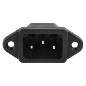 RS PRO C14 Panel Mount - IEC Connector Male / 10A / 250 V