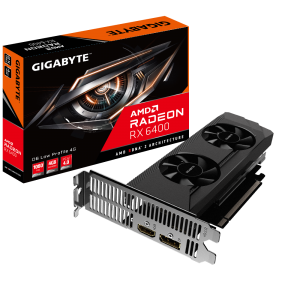 Gigabyte Radeon RX 6400 D6 Low-profile 4GB GDDR6 64bit Graphics Card