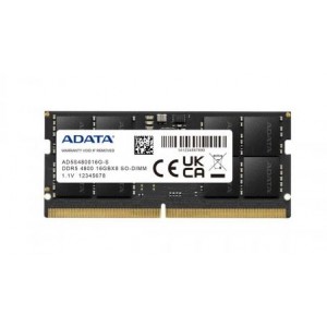 Adata AD5S480016G 16GB (1 x 16GB) DDR5 DRAM 4800MHz CL40 1.1V SO-DIMM Memory Module