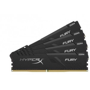 HyperX HX424C15FB3K4/128 Fury 128GB (4x32GB) DDR4-2400MHz CL15 1.2V Black Desktop Memory