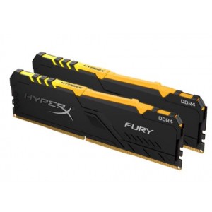 HyperX RGB Fury 32Gb(16Gb x 2) DDR4-2666 (pc4-21300) CL16 1.35v Desktop Memory Module