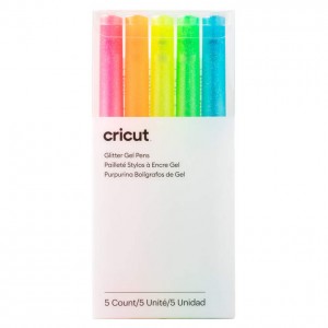 Cricut 5 Glitter Gel Pens (0.8 mm) - Neon