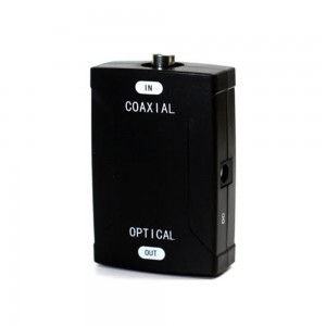 Coaxial RCA to Optical Toslink Digital Audio Converter - 24-bit / 96KHz