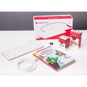Official Raspberry Pi 400 Desktop Kit - with Official US Keyboard / Mouse/ EU Power Supply / HDMI Cable
