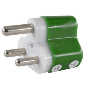 Clearline Mains Protect 16A Std Plug LED - Green