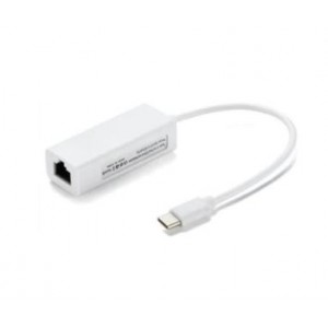 Tuff-Luv USB-C to Network RJ45 Adapter - White (Plug and Play)