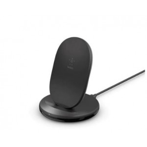 Belkin BoostCharge 15W Wireless Charging Stand with Wall Charger - Black