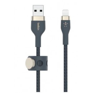 Belkin BoostCharge Pro Flex 1m USB-A Cable with Lightning Connector - Blue