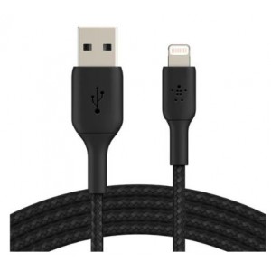 Belkin BoostCharge Pro Flex 3m USB-A Cable with Lightning Connector - Black