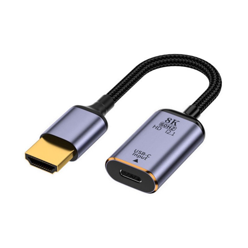 USB-C Female to HDMI Male Cable Adapter - Support for 8K@60Hz - GeeWiz