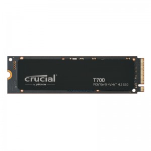 Crucial T700 1TB PCIe Gen5 M.2 NVMe SSD – Black