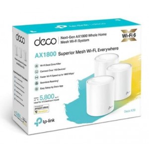 TP-Link Deco X20 AX1800 Whole Home Mesh Wi-Fi 6 System - 3-pack