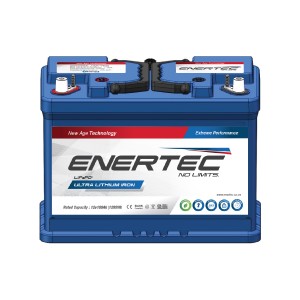 Enertec 100ah 12V Lithium LifePO4 Battery - With Bluetooth