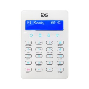 IDS X-Series Soft Touch White LCD Keypad