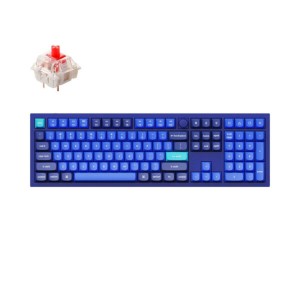 Keychron Q6 RGB Mechanical Keyboard Red Switches – Navy Blue