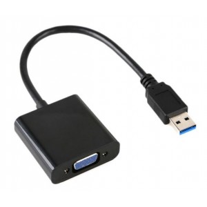 Tuff-Luv USB 3.0 to VGA Multi-display Adapter Converter External Video Graphic Card - Black