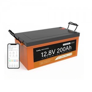 Vestwoods 200Ah VC12200 Lithium LifePO4 Battery with Bluetooth Monitoring and BMS - 12.8V 200Ah (11 Cycles Used)