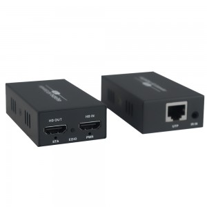 60m 4K HDMI Extender over CAT5E/CAT6 - up to 60 meters via a Network Cable - 3840 x 2160 @ 60Hz - with HDMI out