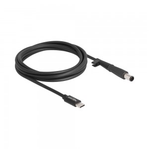 Delock 87972 Laptop Charging Cable | USB Type-C Male to HP 7.4 × 5.0mm Male